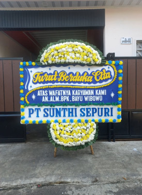 Papan Bunga Duka di Eromoko